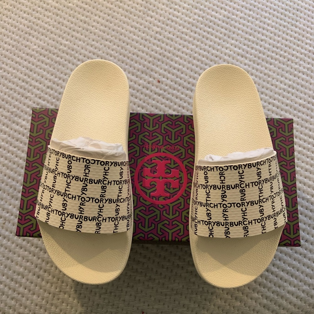 Brand new Tory Burch slides